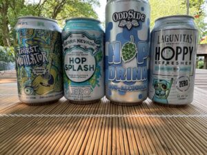 Picture of hop water cans